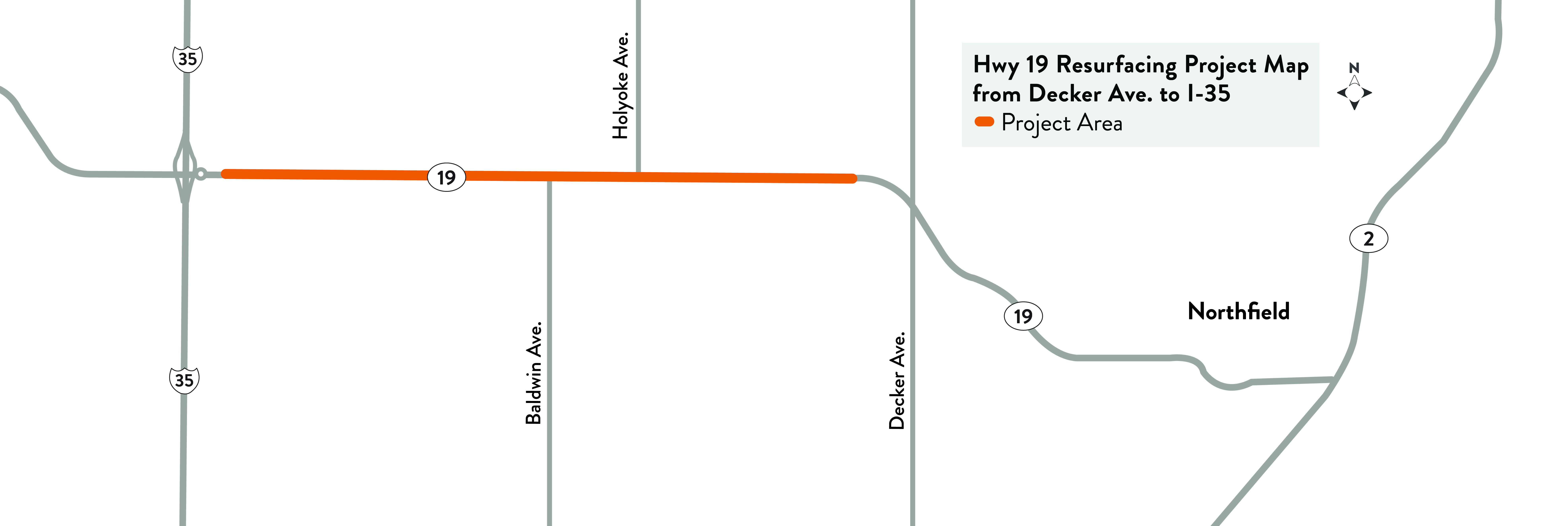 Highway 19 project map