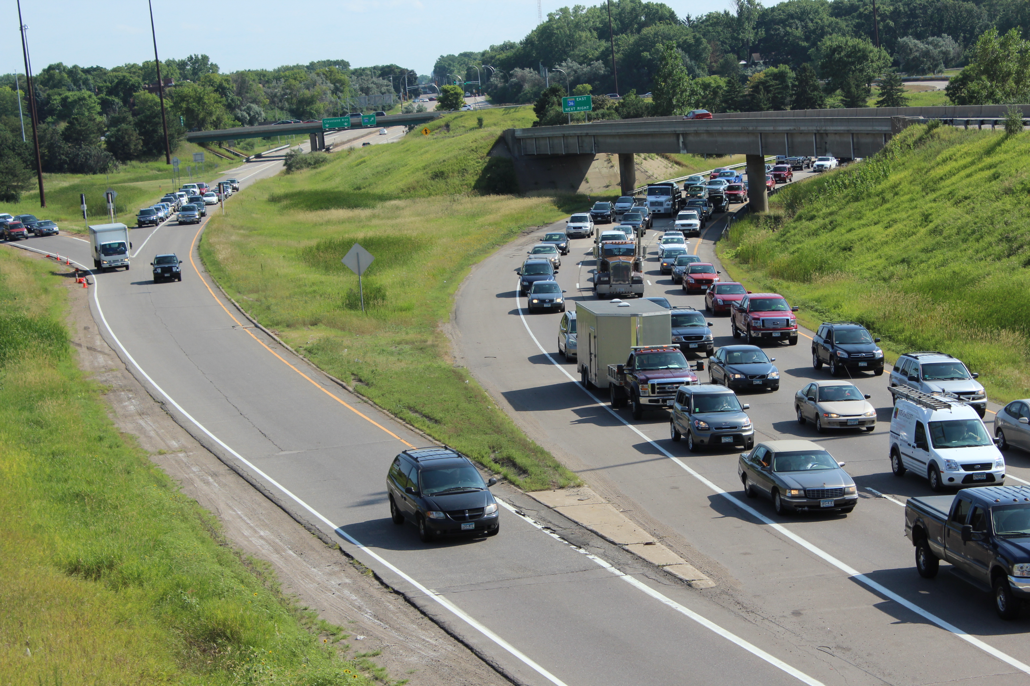 congested freeway